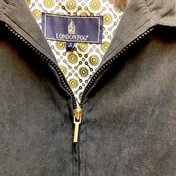 London Fog lined black coat -Size S - Picture 2 of 10